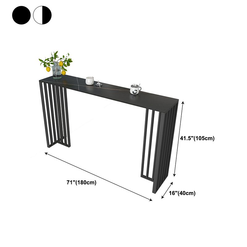 1/3/4 pezzi glam bar tavolo set di tavoli opachi con banco in pietra sinterizzato