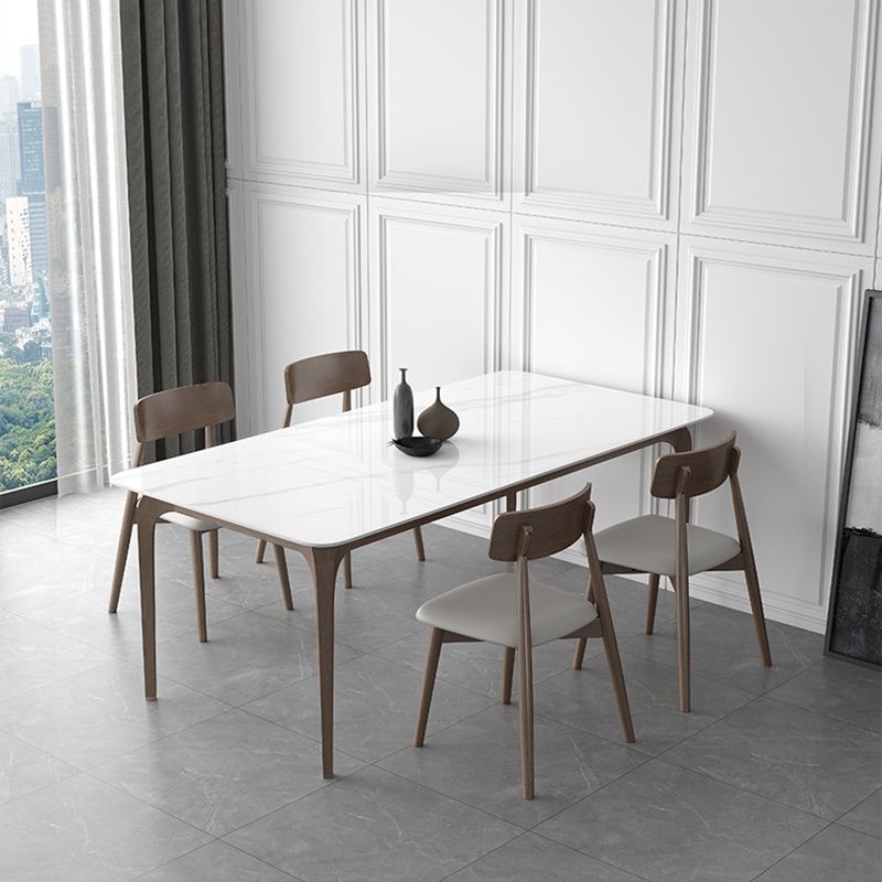 Medieval Modern Sintered Stone Table for Restaurant Rectangle Table with Wooden 4 Legs Clearhalo ' dining_table' 'Dining Tables & Seating' 'Dining Tables' 'furn' 'furn_dining_table' 'Furniture' 'furniture_dining_table' 'Kitchen & Dining Furniture' 'kitchen&dining_furn' 'kitchen' 'kitchen_dining_table' 1200x1200_2f70b3a6-1815-4fc4-a8ed-816573700fda