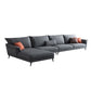 36"H Contemporary Sectional Sofa Fabric Grey Sectionals with Bostol Pillows Clearhalo 'furn' 'furn_sectionals' 'Furniture' 'Living Room Furniture' 'Sectionals' 1200x1200_2f70deb4-f9fa-4347-b85d-daf11b684e93