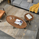 Table de cocktail contemporaine table de cocktail à café en bois massif