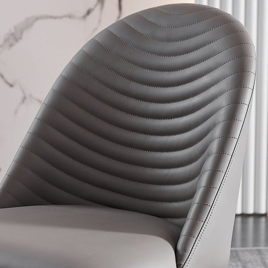 Modern Style Leather Dining Chairs Upholstered Solid Back Chairs (Set of 2) Clearhalo ' kitchen&dining_furn' 'Dining Chairs' 'Dining Tables & Seating' 'dining_chair' 'furn' 'furn_dining_chair' 'Furniture' 'furniture_dining_chair' 'Kitchen & Dining Furniture' 'kitchen' 1200x1200_2f719d11-aad2-4cf6-8244-de2828dbe101