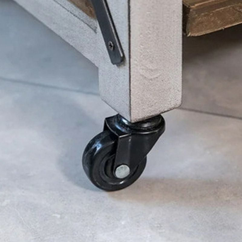 Correo de cocina enrollable de la isla de cocina de madera sólida con rejilla de toallas