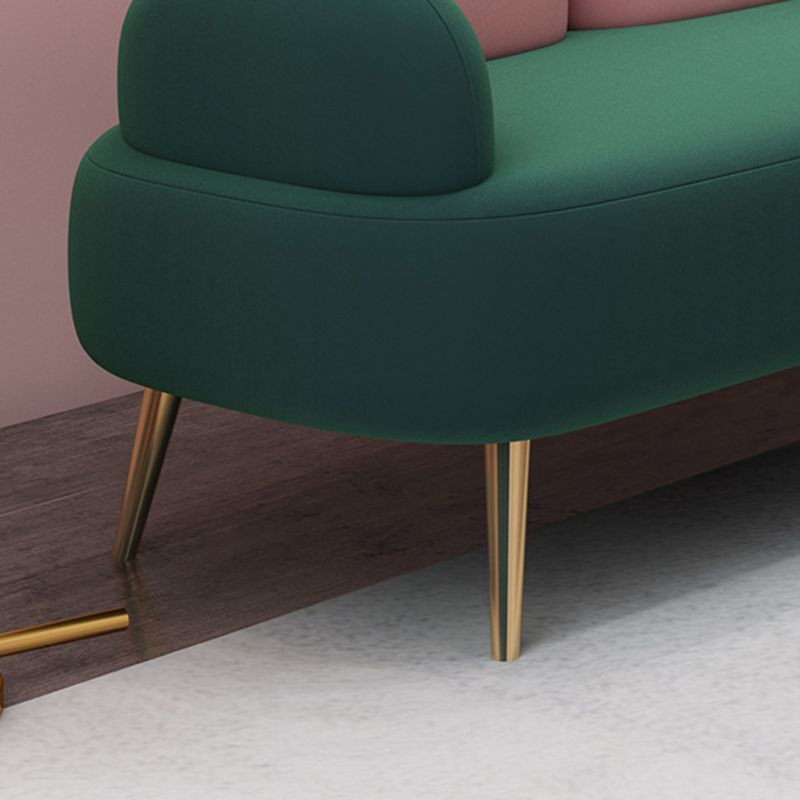 Contemporary Velvet Standard Seating Camel Back Rolled Arm Sofa Clearhalo 'furn' 'furn_sofas' 'Furniture' 'Living Room Furniture' 'Sofa' 'sofas' 1200x1200_2f72c9a7-1b4a-49fe-994a-bc65e4e3df23