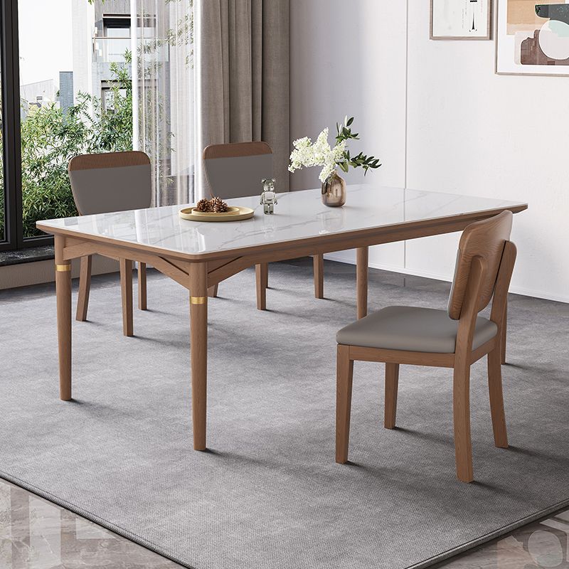1/4/5/6/7 Pieces Table Furniture Set Sintered Stone Dining Room Set with Wooden Legs Clearhalo 'Dining Room Sets' 'Dining Tables & Seating' 'dining_room_set' 'furn' 'furn_dining_room_set' 'Furniture' 'furniture_dining_room_set' 'Kitchen & Dining Furniture' 1200x1200_2f72d16f-4222-496d-8dfc-7a0ed25c9ccd