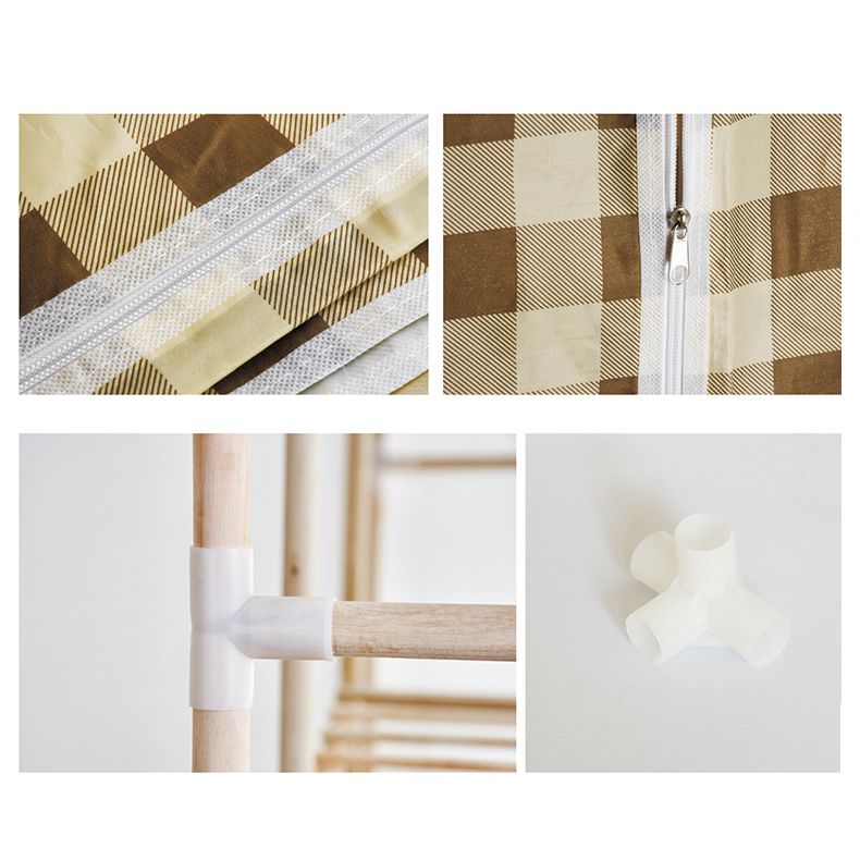 Armadio in legno massiccio di guardaroba in stile contemporaneo con gambe