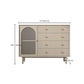 Contemporary Solid Wood Accent Cabinet Beige 2/4-Drawer Chest with Rattan Accent Clearhalo 'Cabinets & Chests' 'cabinets_chests' 'furn' 'furn_cabinets_chests' 'Furniture' 'Living Room Furniture' 1200x1200_2f74bc1a-0070-4553-8bd7-42fd70a6b597