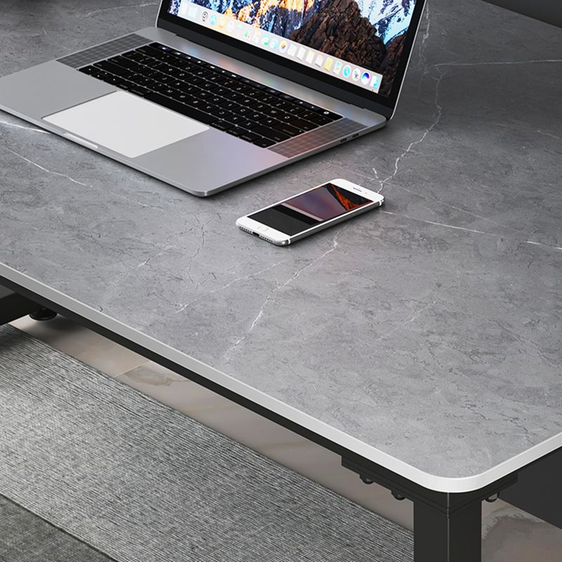 Escritorio de escritura de piedra contemporánea escritorio de oficina rectangular de trineo para el hogar