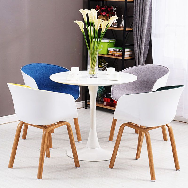 Contemporary Style Kitchen Metal Dining Chairs Dining Arm Side Chairs Clearhalo ' kitchen&dining_furn' 'Dining Chairs' 'Dining Tables & Seating' 'dining_chair' 'Furniture' 'furniture_dining_chair' 'Kitchen & Dining Furniture' 'kitchen' 1200x1200_2f75357a-8a69-4496-9405-96f97f308d41