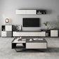 Gray TV Stand 71 /92 - Consola de TV de madera deslizante de pulgadas con cajones