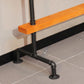 Massivholz-Bartisch-Set, moderner rechteckiger 1/2/7-teiliger Thekentisch