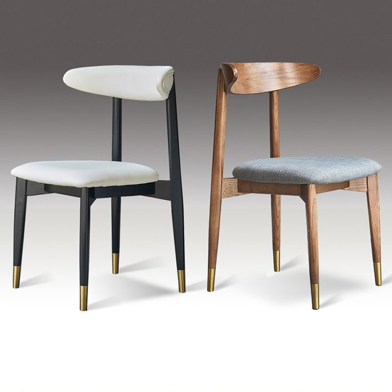 Modern Style Wooden Matte Finish Side Chair Open Back Side Chair for Dinning Room Clearhalo ' kitchen&dining_furn' 'Dining Chairs' 'Dining Tables & Seating' 'dining_chair' 'furn' 'furn_dining_chair' 'Furniture' 'furniture_dining_chair' 'Kitchen & Dining Furniture' 'kitchen' 1200x1200_2f79d5f0-cb9a-424c-877c-c9d6c3ab251d