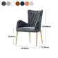 Glam Style Arm Chair Parsons Indoor Dining Chair with Metal Base Clearhalo 'Dining Chairs' 'Dining Tables & Seating' 'dining_chair' 'furn' 'furn_dining_chair' 'Furniture' 'furniture_dining_chair' 'Kitchen & Dining Furniture' 1200x1200_2f7bb012-371b-48d9-ae3d-efe3515b91b2