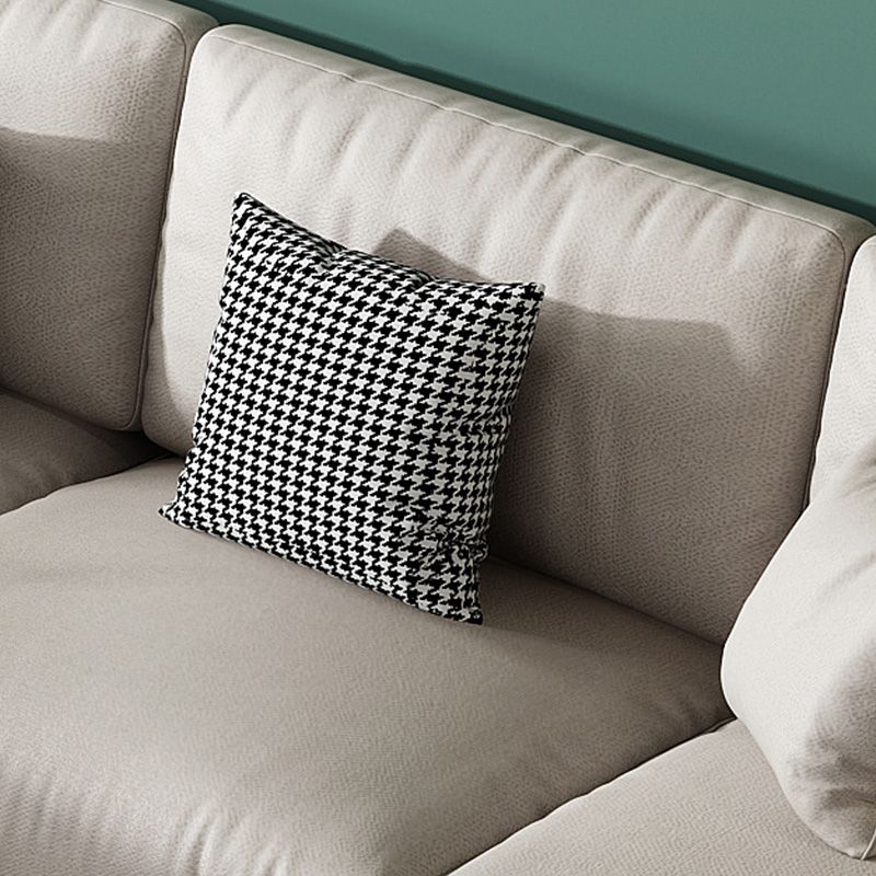 Contemporary Faux Leather Sofa with Pillows Back and Pillow Top Arm Clearhalo 'furn' 'furn_sofas' 'Furniture' 'Living Room Furniture' 'Sofa' 'sofas' 1200x1200_2f7be2ac-432a-4a13-8325-88781224bd7f