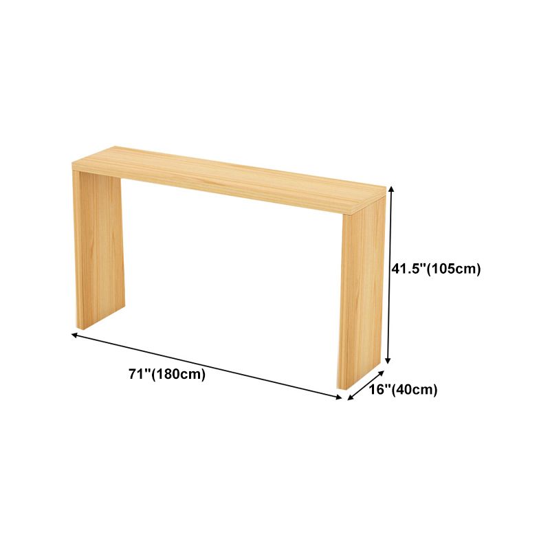 Contemporary Style Rectangle Bar Counter Table Wooden Dining Table for Kitchen Clearhalo 'Bar Furniture' 'Bar Tables' 'bar_tables' 'furn' 'furn_bar_tables' 'Furniture' 'furniture_bar_tables' 'Kitchen & Dining Furniture' 1200x1200_2f7ce75d-df93-46e6-a2e8-24a9e3befd1f