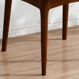 Dining Room Armless Dining Chair Rubberwood Open Back Dining Chair