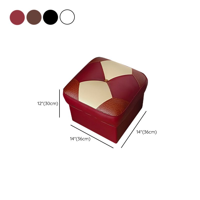 Modern Color Piece Standard Water Resistant Square Standard for Drawing Room Clearhalo 'furn' 'furn_ottomans_poufs' 'Furniture' 'Living Room Furniture' 'Ottomans & Poufs' 'ottomans_poufs' 1200x1200_2f7f7d18-1b6b-4e0a-90f1-94e1c28b1c40