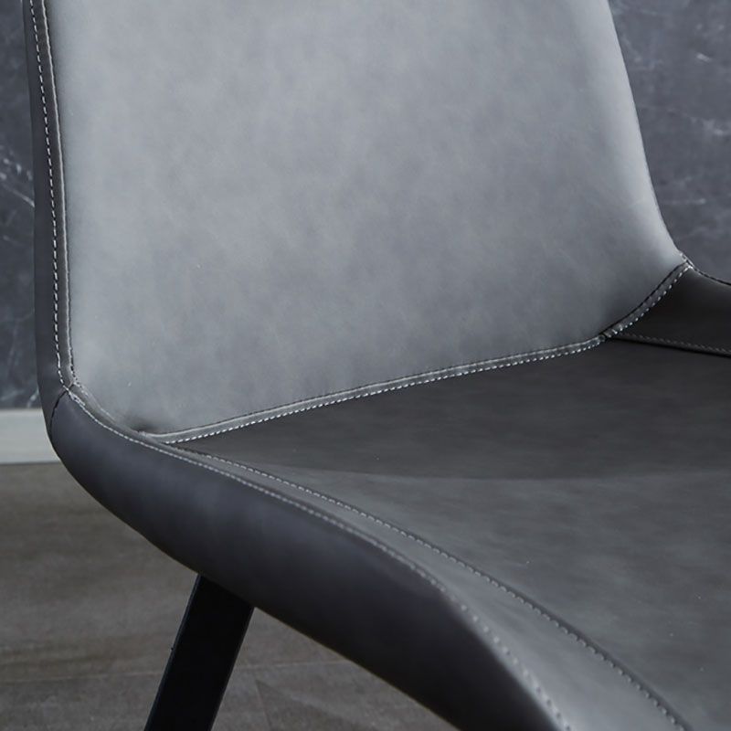 Contemporary Dining Chairs Kitchen Armless Side Chairs with Metal Legs Clearhalo 'Dining Chairs' 'Dining Tables & Seating' 'dining_chair' 'Furniture' 'furniture_dining_chair' 'Kitchen & Dining Furniture' 1200x1200_2f81ca81-78f2-4eff-89e3-4bad04d65599