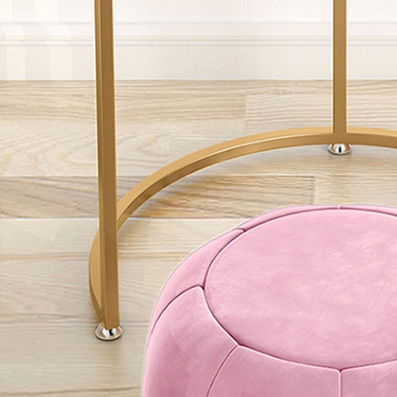 Holz- und Metall -Waschtisch mit 1 Schublade im weißen/grünen Make -up -Schreibtisch