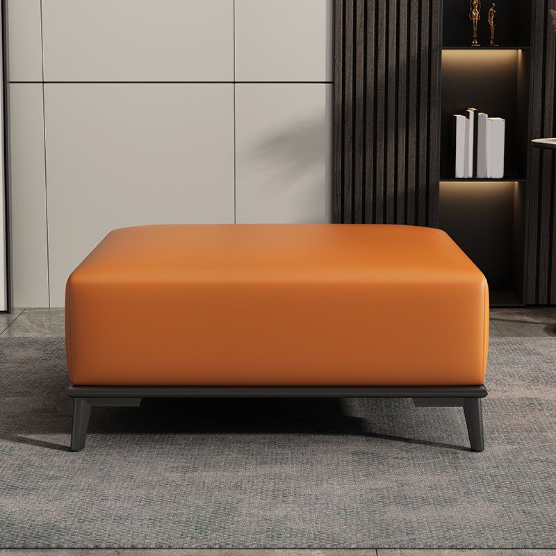Home Contemporary Rectangular Ottoman Leather Foot Stool with Legs Clearhalo 'furn' 'furn_ottomans_poufs' 'Furniture' 'Living Room Furniture' 'Ottomans & Poufs' 'ottomans_poufs' 1200x1200_2f81f58d-95db-4e51-9f3d-b52eed759a48