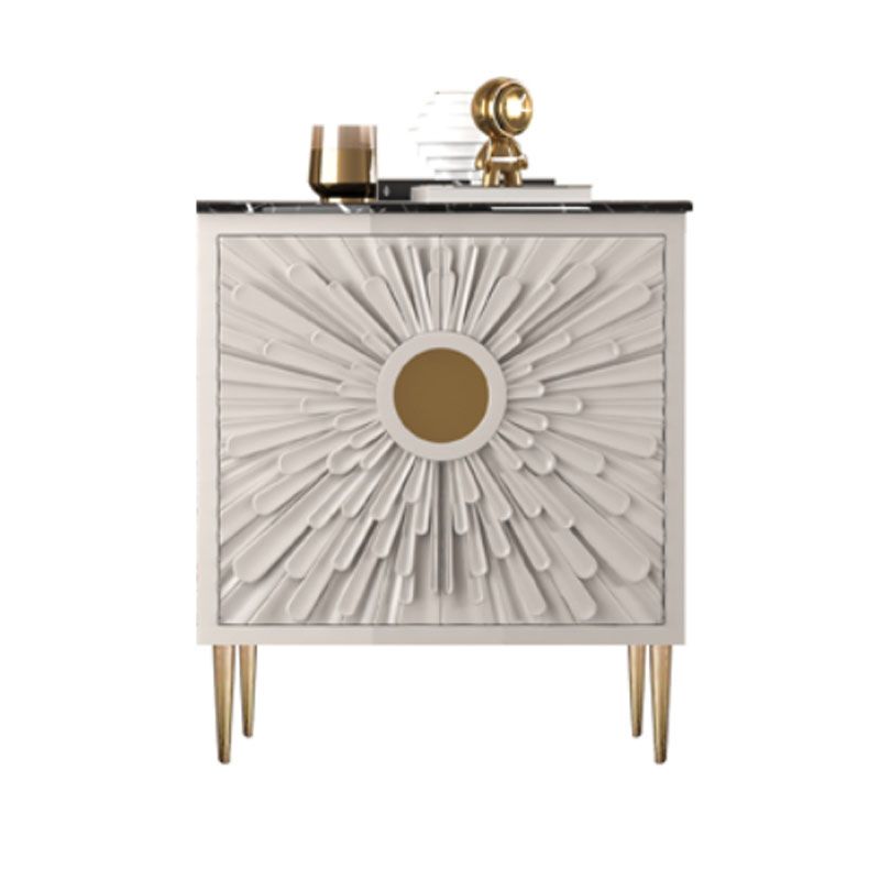 Gambe in acciaio inossidabile credenza in stile glam a buffet glam con deposito
