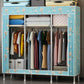 Contemporary Wardrobe Closet with Legs Metal Wardrobe Cabinet Clearhalo 'Armoires & Wardrobes' 'armoires_wardrobes' 'Bedroom Furniture' 'furn' 'furn_armoires_wardrobes' 'Furniture' 1200x1200_2f83a600-833f-4577-9865-9e87db6ba001