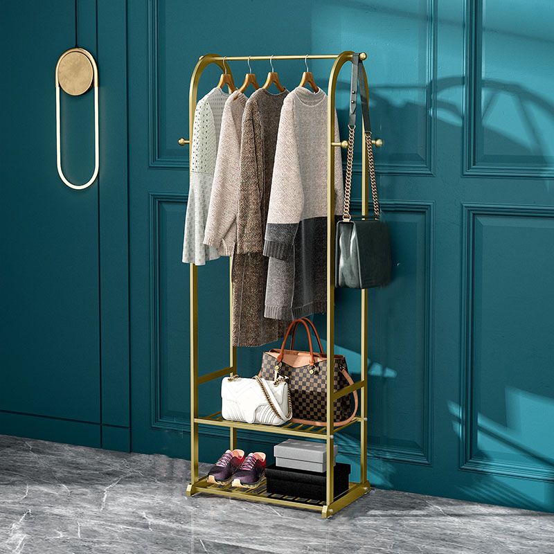 Modern Coat Hanger Storage Shelves Hall Tree Entry Hall Tree with Hooks Clearhalo 'Entry & Mudroom Furniture' 'furn' 'furn_hall_tree_coat_racks' 'Furniture' 'Hall Trees & Coat Racks' 'hall_tree_coat_racks' 1200x1200_2f840910-c149-4afa-a7fd-5775d1ff8692