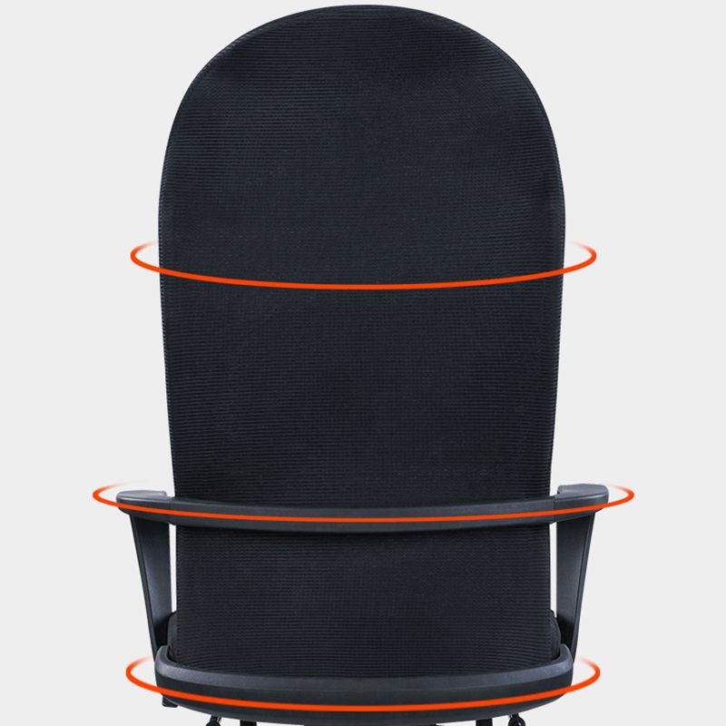 High Back Ergonomic Task Chair Modern Style Fixed Arms Desk Chair Clearhalo 'furn' 'furn_office_chair' 'Furniture' 'Office Chairs' 'Office Furniture' 'office_chair' 1200x1200_2f852757-ad43-472d-90ce-90a89e3e9a26
