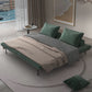 Divano futon scandinavo Futon Tessuto cuscino senza bracciole con un divano dormiente cromata