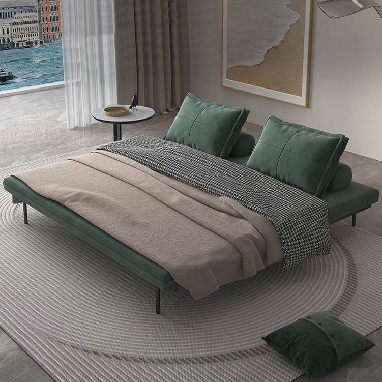 Divano futon scandinavo Futon Tessuto cuscino senza bracciole con un divano dormiente cromata