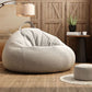 Contemporary Style Single Sofa Chair Fixed Back Armless Chair for Bedroom