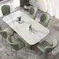 Contemporary Rectangle Dining Room Table White Sintered Stone Table with Gold Trestle Base Clearhalo ' dining_table' 'Dining Tables & Seating' 'Dining Tables' 'furn' 'furn_dining_table' 'Furniture' 'furniture_dining_table' 'Kitchen & Dining Furniture' 'kitchen&dining_furn' 'kitchen' 'kitchen_dining_table' 1200x1200_2f85f6d1-0d87-4106-9ce9-9790ce8fae76