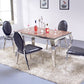 Rectangle Mid-Century Dining Table Four-Color Fixed Table for Dining Room Clearhalo ' dining_table' 'Dining Tables & Seating' 'Dining Tables' 'furn' 'furn_dining_table' 'Furniture' 'furniture_dining_table' 'Kitchen & Dining Furniture' 'kitchen&dining_furn' 'kitchen' 'kitchen_dining_table' 1200x1200_2f869e75-ae58-4885-9b2c-42c190e5f623