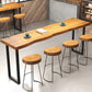 Industrial Bar Dining Table Solid Wood Bar Dining Table with Sled Base Clearhalo 'Bar Furniture' 'Bar Tables' 'bar_tables' 'furn' 'furn_bar_tables' 'Furniture' 'furniture_bar_tables' 'Kitchen & Dining Furniture' 1200x1200_2f880907-cb6a-459e-9587-eabd4daad181