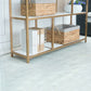 70,9 "H glam metal bookshelf oro etagere scaffale per sala studio