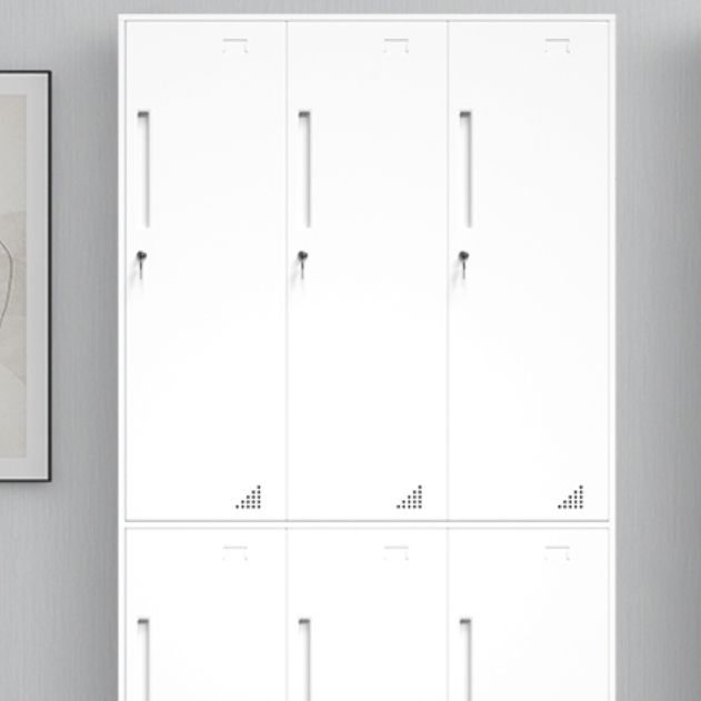 35.5"L x 19.5"W x 73"H White Wardrobe Armoire with Garment Rod Steel Wardrobe Cabinet Clearhalo 'Armoires & Wardrobes' 'armoires_wardrobes' 'Bedroom Furniture' 'furn' 'furn_armoires_wardrobes' 'Furniture' 1200x1200_2f8c12cb-16e3-46b7-ac1b-272eba4d555a