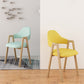 Contemporary Style Chairs Kitchen Open Back Arm Chair with Wooden Legs Clearhalo 'Dining Chairs' 'Dining Tables & Seating' 'dining_chair' 'Furniture' 'furniture_dining_chair' 'Kitchen & Dining Furniture' 1200x1200_2f8e2bfa-0dbe-45f1-b455-400765c8ecd0