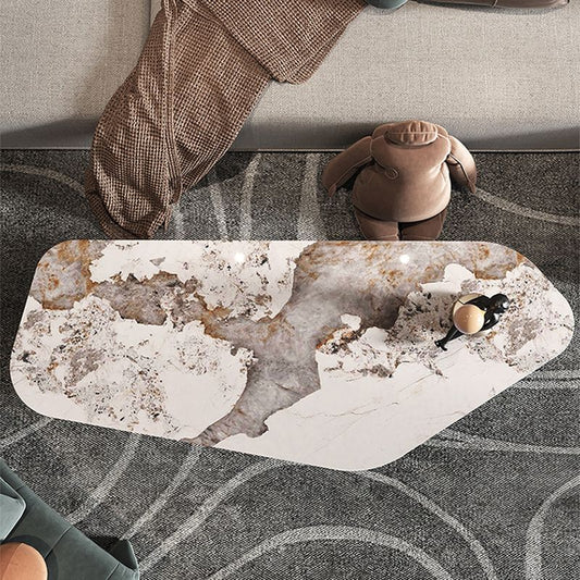 Italian Slate Special-shaped Table Modern Minimalist Designer Irregular Coffee Table