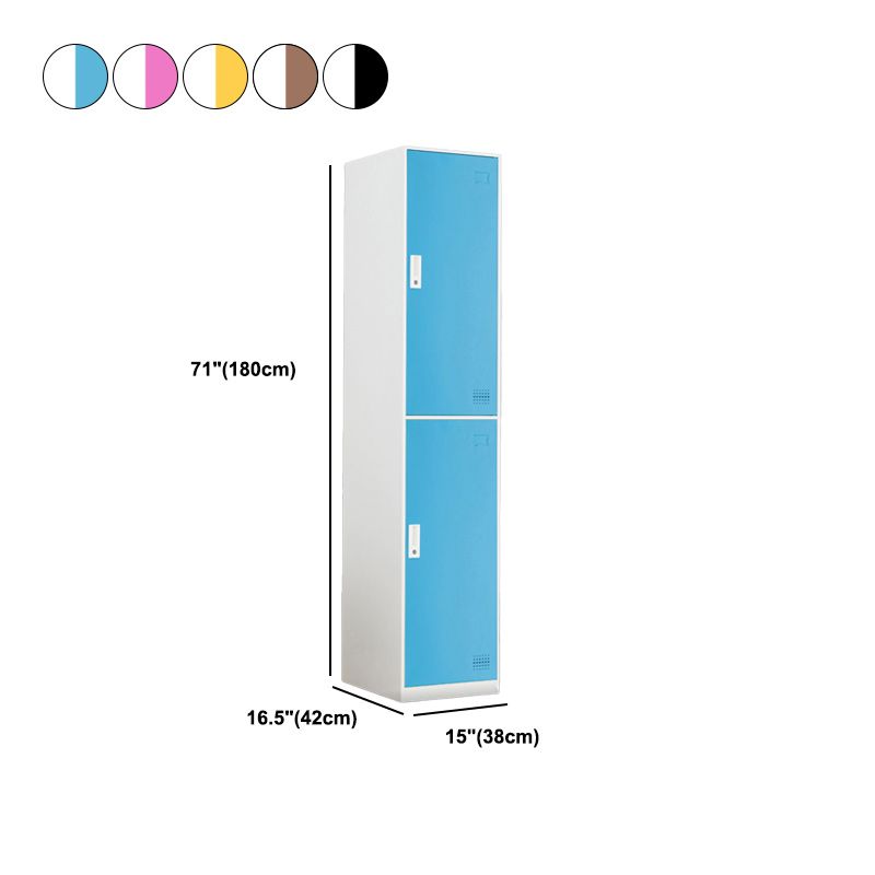 Scharnierende metalen garderobe armoire met slot eigentijdse garderobe -kast