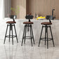 Industrial Adjustable Counter Chair Metal Round Indoor Dining Stool with Swivel