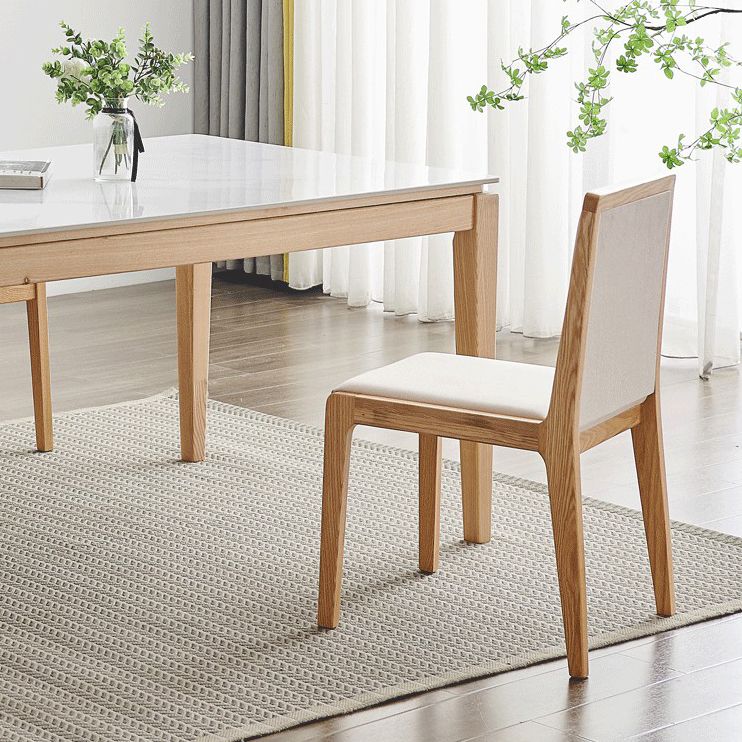 Solid Wood Mid-Century Modern Table Rectangle Sintered Stone Top Table with Legs Clearhalo ' dining_table' 'Dining Tables & Seating' 'Dining Tables' 'furn' 'furn_dining_table' 'Furniture' 'furniture_dining_table' 'Kitchen & Dining Furniture' 'kitchen&dining_furn' 'kitchen' 'kitchen_dining_table' 1200x1200_2f97cda5-1603-4bf9-9d16-090ea1faa522