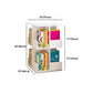 Contemporary Style Bookshelf Rotatable White Bookcase for Home and Office Clearhalo 'Bookcases' 'furn' 'furn_bookcases' 'Furniture' 'furniture_bookcases' 'Office Furniture' 1200x1200_2f9c6034-fd65-4f6c-b9e1-d859b7d59298