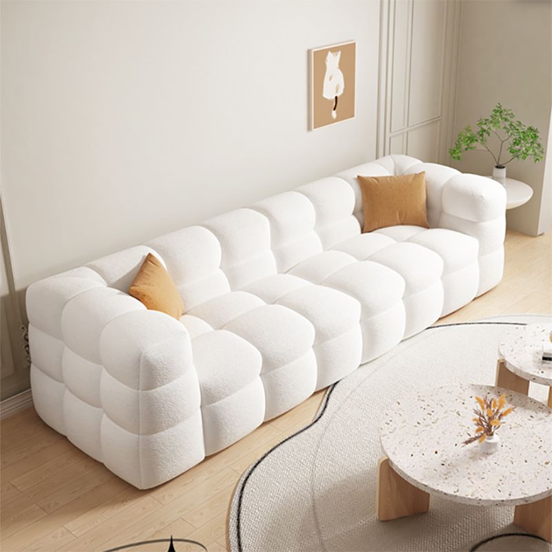 Scandinavian Biscuit Back White Tuxedo Arm Living Room Seating Clearhalo 'furn' 'furn_sofas' 'Furniture' 'Living Room Furniture' 'Sofa' 'sofas' 1200x1200_2f9cb6aa-d815-49f4-b3e7-2242373c482a