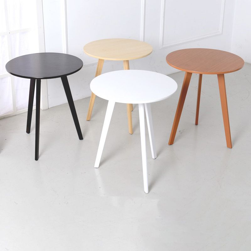 27.56" Tall Round Wood Side Table Contemporary Tri Pin End Table Clearhalo 'Coffee & Accent Tables' 'End & Side Tables' 'end_side_tables' 'furn' 'furn_end_side_tables' 'Furniture' 'Living Room Furniture' 1200x1200_2f9cc292-69f1-491a-9eff-615e9afdd8f5