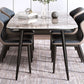 Industrial Sintered Stone Dining Table 4 Legs Carbon Steel Base Rectangle Table for Home Clearhalo ' dining_table' 'Dining Tables & Seating' 'Dining Tables' 'furn' 'furn_dining_table' 'Furniture' 'furniture_dining_table' 'Kitchen & Dining Furniture' 'kitchen&dining_furn' 'kitchen' 'kitchen_dining_table' 1200x1200_2f9cf335-9b37-487a-8b1b-6bbb7a69d075