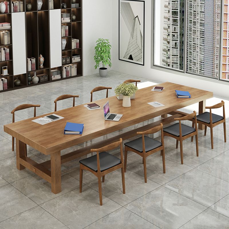 27" Wide Contemporary Writing Desk Solid Wood Brown Office Desk Clearhalo 'furn' 'furn_office_desk' 'Furniture' 'Office Desks' 'Office Furniture' 'office_desk' 1200x1200_2f9d3d5d-8923-4d5a-bec4-e5397ccfc07f