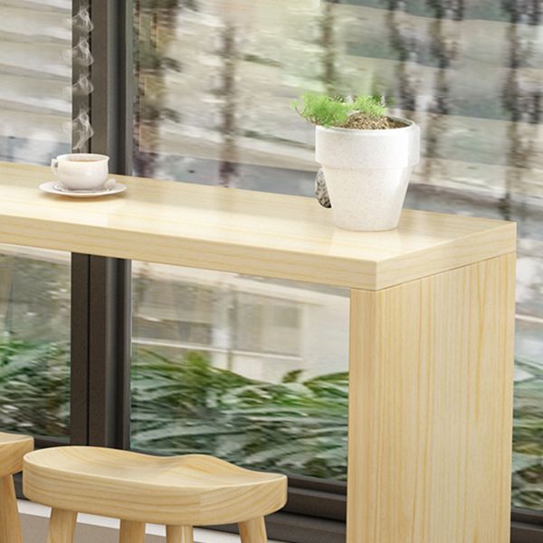 1/5/9 Pieces Modern Rectangular Pub Table Set Wooden Counter Table with Backless Stools Clearhalo 'Bar Furniture' 'furn' 'furn_home_bar_bar_sets' 'Furniture' 'Home Bars & Bar Sets' 'home_bar_bar_sets' 'Kitchen & Dining Furniture' 1200x1200_2f9ee319-294e-4934-8202-2c190f19f256