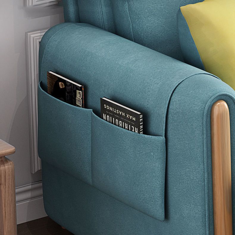 Green Faux leather Sleeper Sofa Scandinavian Style Sofa Bed for Home Clearhalo 'furn' 'furn_futons' 'Furniture' 'Futons & Daybeds' 'Futons' 'Living Room Furniture' 1200x1200_2f9fe72d-253b-4724-b9df-43420c02594f