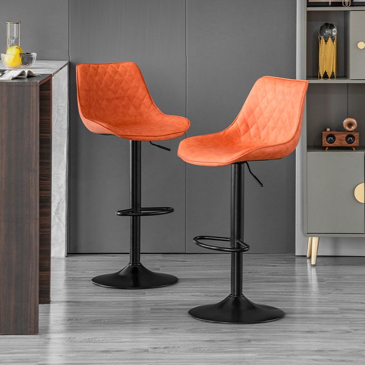 Modern Adjustable Height Bar Stool Swivel Leather Low Back Counter Stool Clearhalo 'Bar Furniture' 'Bar Stools' 'bar_stools' 'furn' 'furn_bar_stools' 'furniture_bar_stools' 'Kitchen & Dining Furniture' 'kitchen&dining_furn' 'kitchen' 'kitchen_furn' Furniture' 1200x1200_2fa015ce-3d4f-49af-a722-52b16180cd01