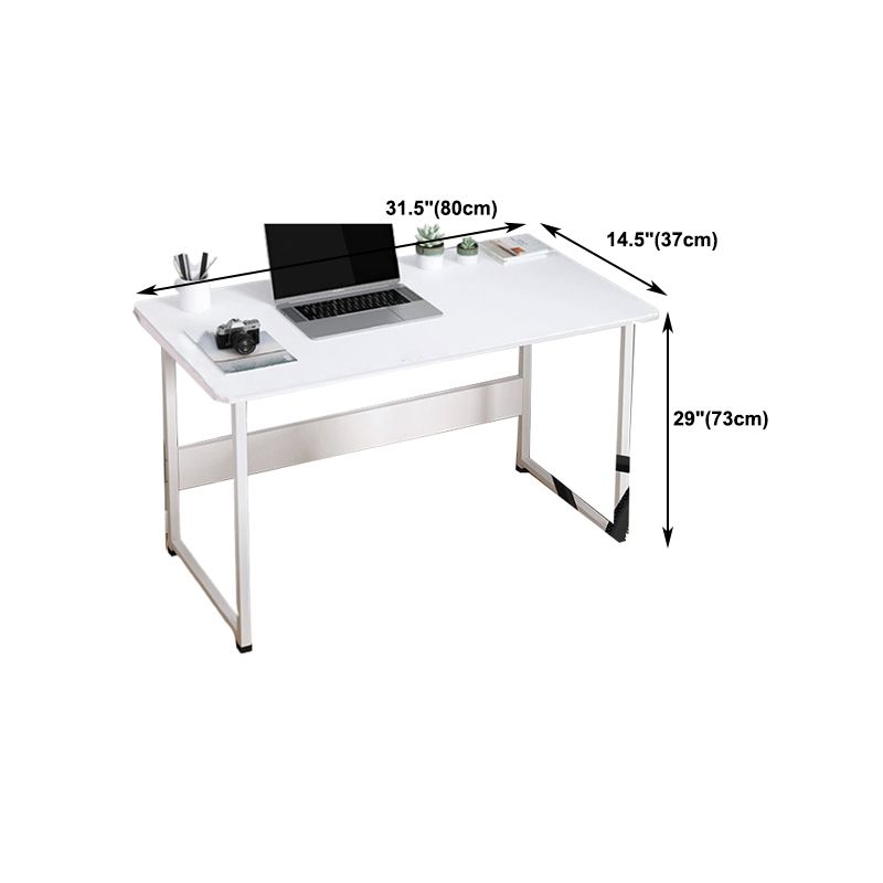 Contemporary Office Desk Rectangular Gaming Desk with Metal Legs Clearhalo 'furn' 'furn_office_desk' 'Furniture' 'Office Desks' 'Office Furniture' 'office_desk' 1200x1200_2fa0312a-6bda-4c32-a430-1d10553992ca