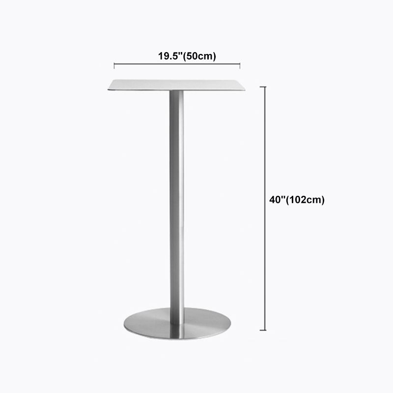 Industrial Round Bar Counter Table Metal Dining Table for Kitchen Clearhalo 'Bar Furniture' 'Bar Tables' 'bar_tables' 'furn' 'furn_bar_tables' 'Furniture' 'furniture_bar_tables' 'Kitchen & Dining Furniture' 1200x1200_2fa145cb-2f7e-493c-8280-3f158c20ee4e